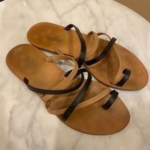 Loeffler & Randall Black and Tan sandals